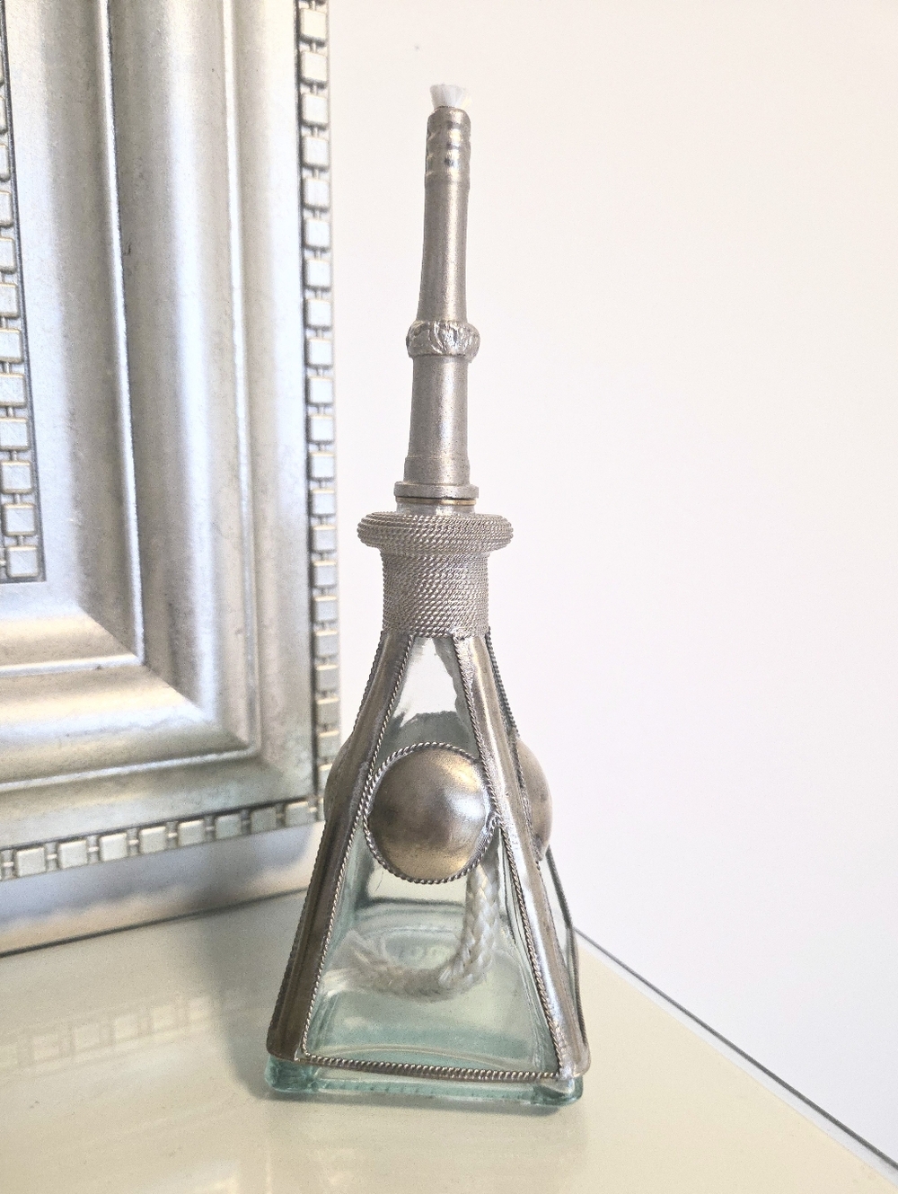 Art Deco Moroccan Glass Oil Lamp